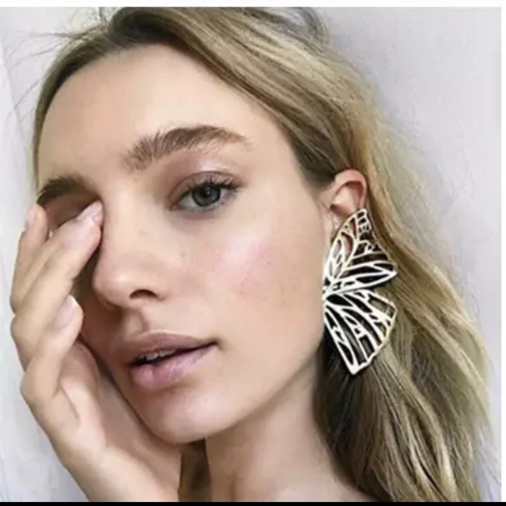 Butterfly earrings silver